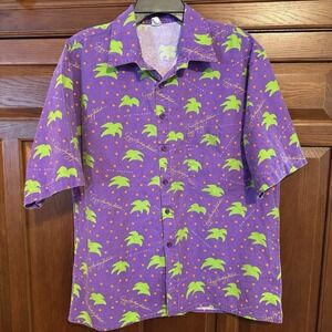 Vintage New‎ Orleans Jazz Fest 1991 Hawaiian Shirt T-Shirt M/L  Rare